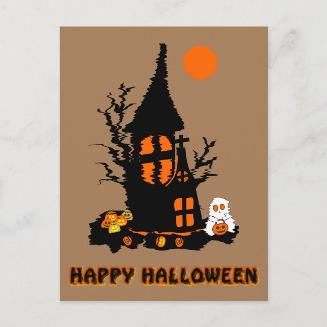Happy Halloween Postcard (Front)
