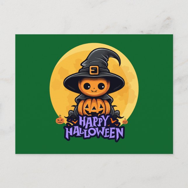 Happy Halloween Postcard (Front)