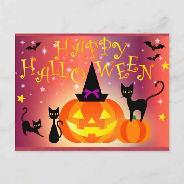 Happy Halloween Postcard (Front)
