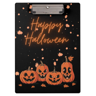 Happy Halloween Postcard Clipboard