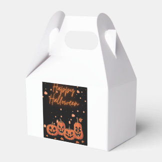 Happy Halloween Postcard Favor Boxes