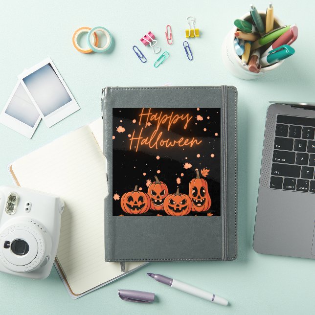 Happy Halloween Postcard Sticker (iPad Cover)