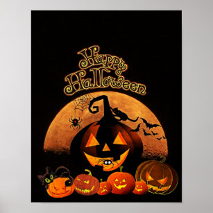 happy halloween text art for facebook