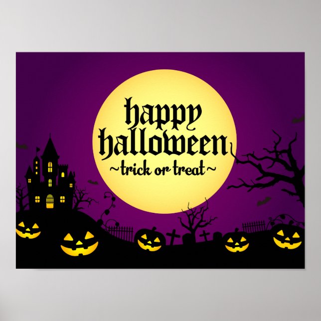 Happy halloween poster (Front)