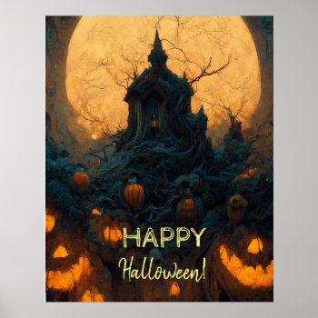 Happy Halloween Poster by 85leobar85 at Zazzle