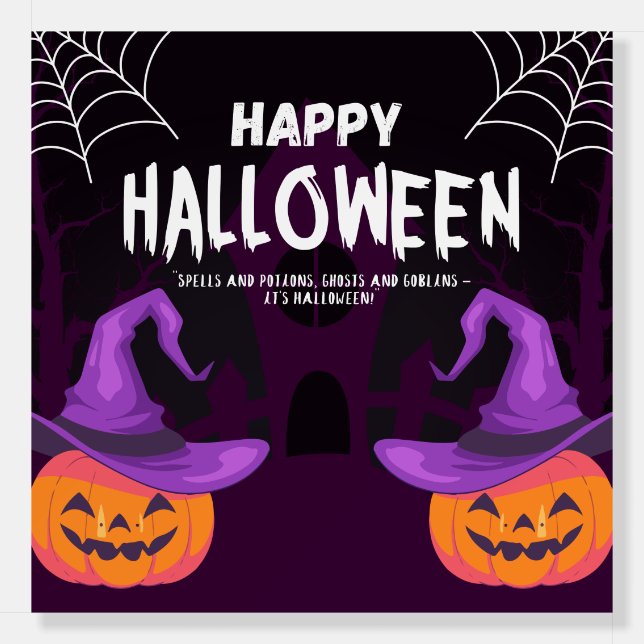 Happy Halloween Poster!  Foam Board (Front)