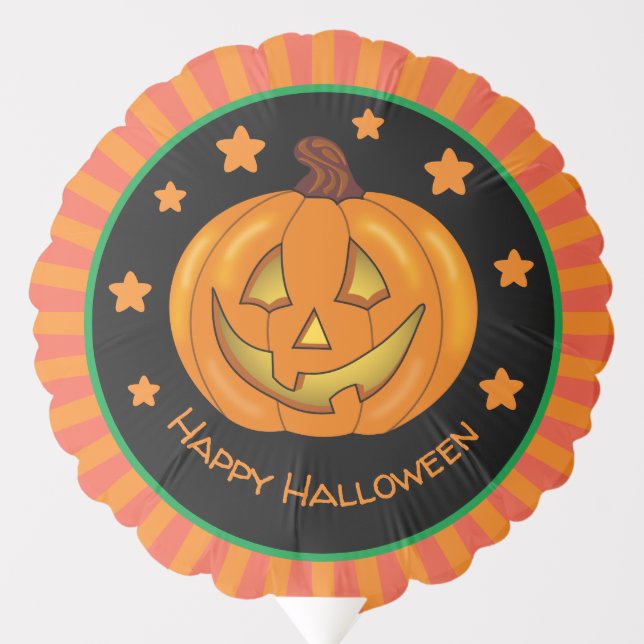 Happy Halloween Pumpkin Balloon (Front)