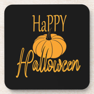 Happy Halloween Pumpkin Beverage Coaster