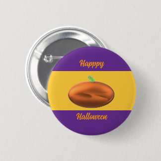Happy Halloween Pumpkin Button