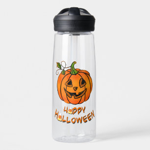Happy Halloween   pumpkin   candy corn   Water Bottle