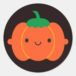 Happy Halloween Pumpkin Classic Round Sticker