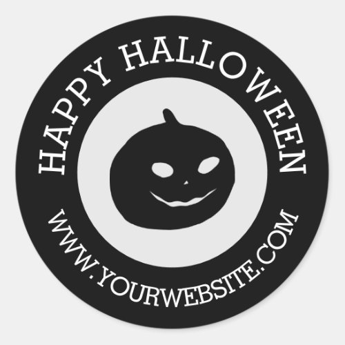 Happy Halloween Pumpkin Classic Round Sticker