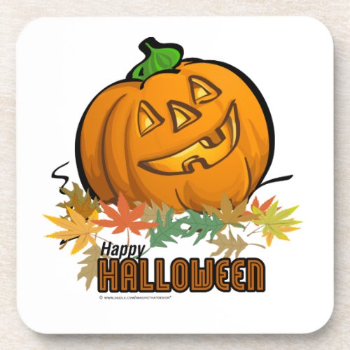 Happy Halloween Pumpkin Coaster