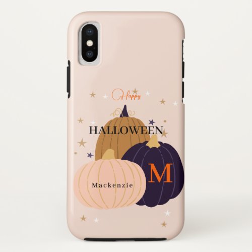 Happy Halloween Pumpkin Custom Apple X11121314 iPhone X Case