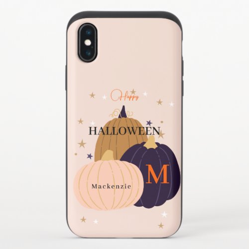 Happy Halloween Pumpkin Custom Apple X11121314 iPhone X Slider Case