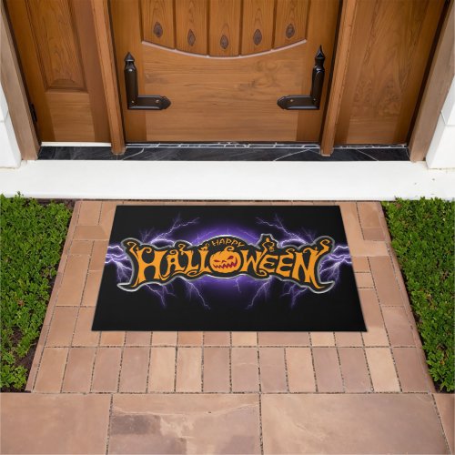 Happy Halloween Pumpkin Doormat