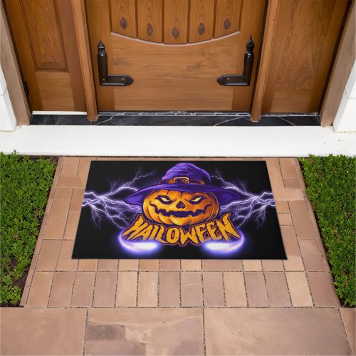 Happy Halloween Pumpkin Doormat