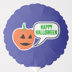 Happy Halloween Pumpkin Face Balloon