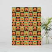 Happy Halloween pumpkin faces (Standing Front)