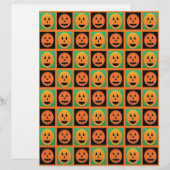 Happy Halloween pumpkin faces (Front/Back)