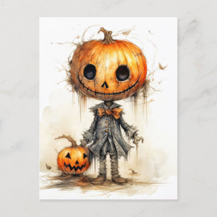Happy Halloween Pumpkin Fiend Postcard