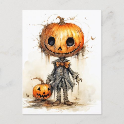 Happy Halloween  Pumpkin Fiend Postcard