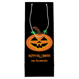 Happy Halloween Pumpkin Gift Bag