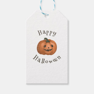 Happy Halloween Pumpkin, hand draw  Gift Tags