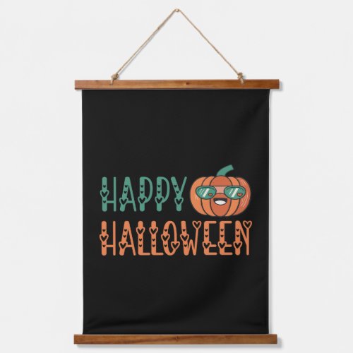 Happy Halloween Pumpkin Hanging Tapestry