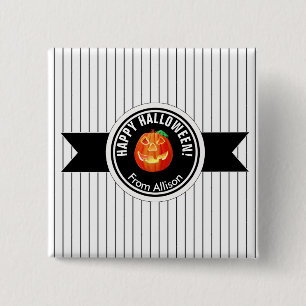 Happy Halloween Pumpkin ID212 Button