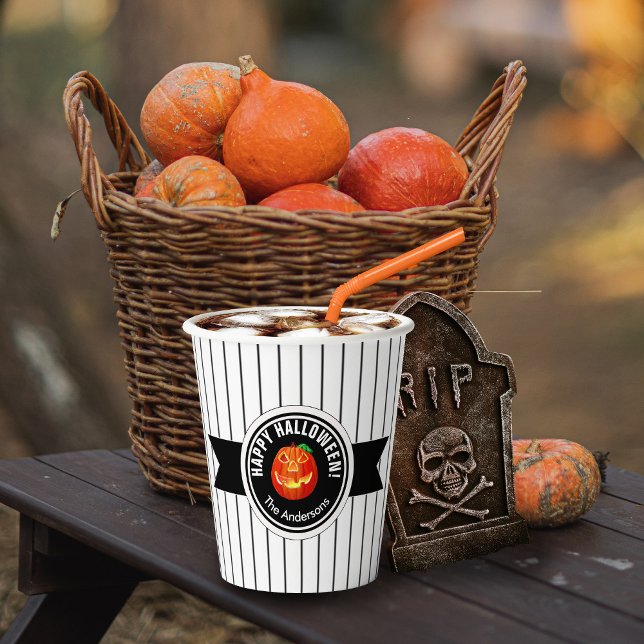 Happy Halloween Pumpkin ID212 Paper Cups (Creator Uploaded)