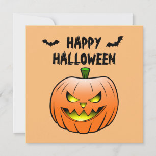 Happy Halloween Pumpkin Invitation