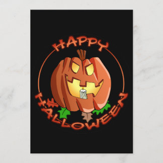 Happy Halloween Pumpkin Invitation