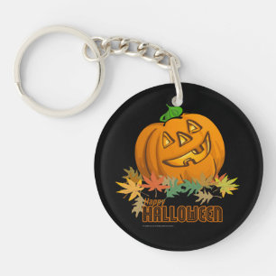 Happy Halloween Pumpkin Keychain