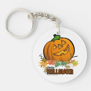 Happy Halloween Pumpkin Keychain