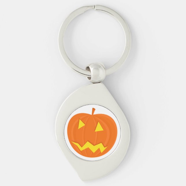 "HAPPY HALLOWEEN" PUMPKIN KEYCHAIN (Front)