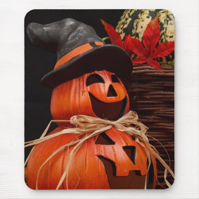 happy halloween pumpkin mousepad (Front)