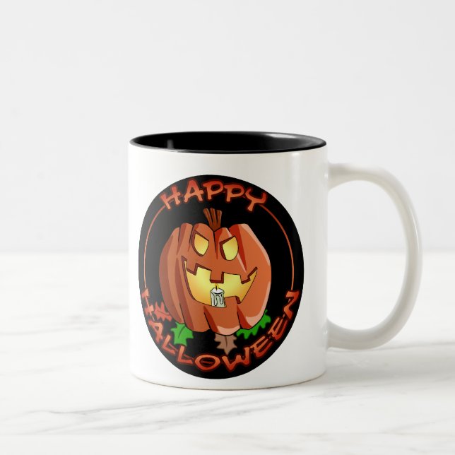 Happy Halloween Pumpkin Mug (Right)