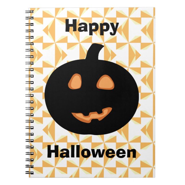 Happy Halloween Pumpkin Notebook (Front)