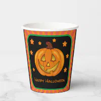 Happy Halloween Pumpkin Paper Cups Small 6 Pcs. ✰