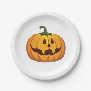 Happy Halloween Pumpkin Party Paper Plates