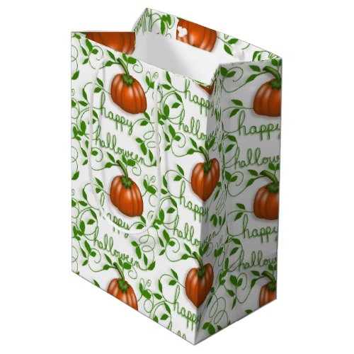 Happy Halloween Pumpkin Patch Business Medium Gift Bag