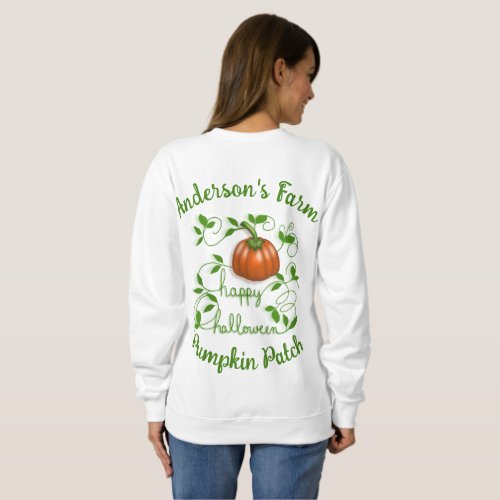 Happy Halloween Pumpkin Patch Business Sweatshirt