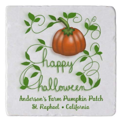 Happy Halloween Pumpkin Patch Business Trivet