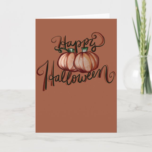 Happy Halloween Pumpkin Patch                      Card (Front)