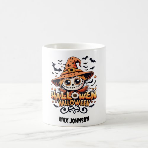 Happy Halloween _ Pumpkin Patch Orange Black Coffee Mug