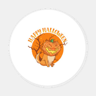 Happy Halloween Pumpkin Pomeranian Dog Animal Love Coaster Set