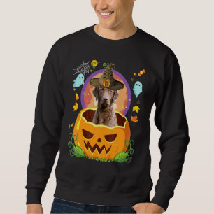 Happy Halloween Pumpkin Retrievers Chesapeake Bay Sweatshirt