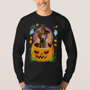 Happy Halloween Pumpkin Retrievers Chesapeake Bay  T-Shirt