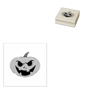 Happy Halloween pumpkin Rubber Stamp